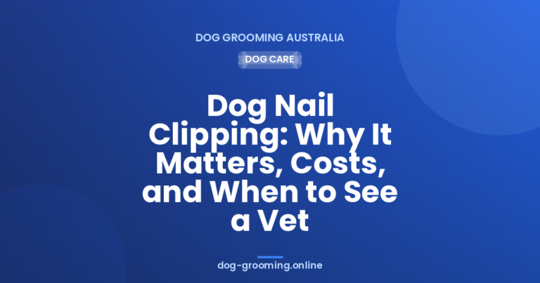 Dog Nail Clipping: Why It Matters, Costs, and When to See a Vet
