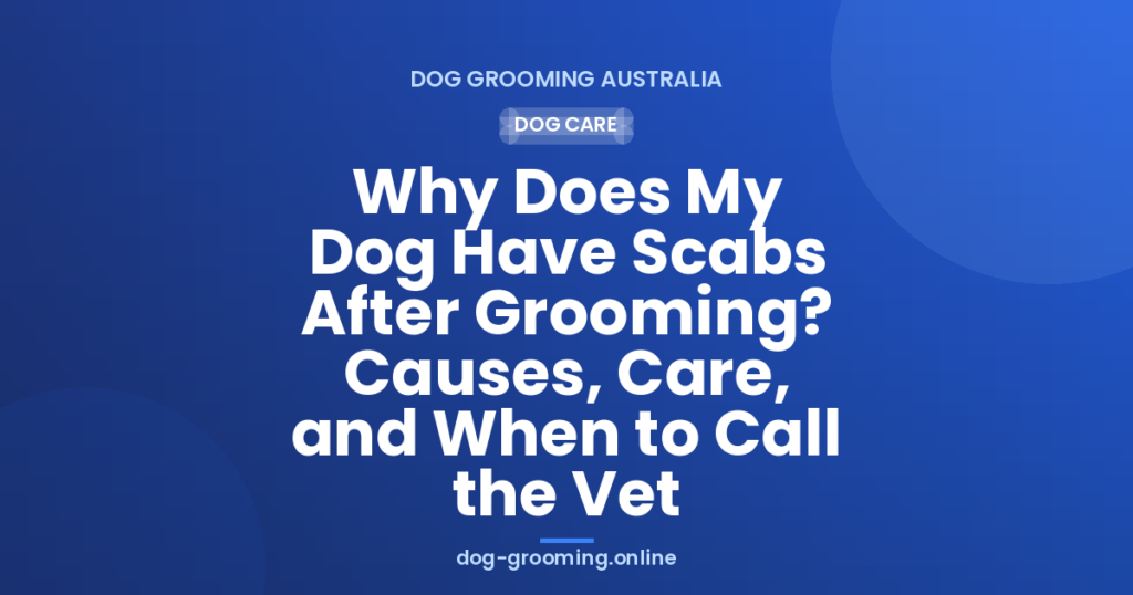 Why Does My Dog Have Scabs After Grooming? Causes, Care, and When to Call the Vet