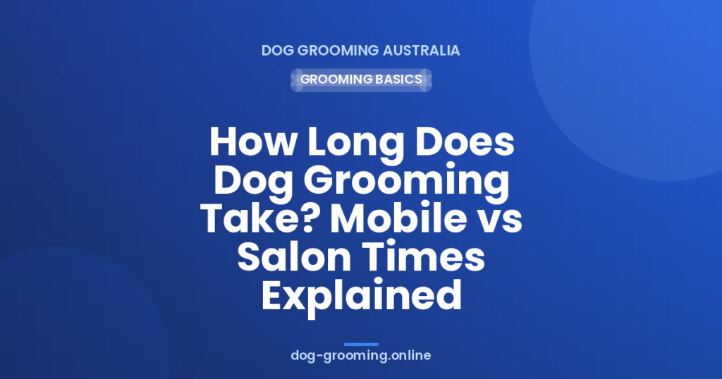 How Long Does Dog Grooming Take? Mobile vs Salon Times Explained